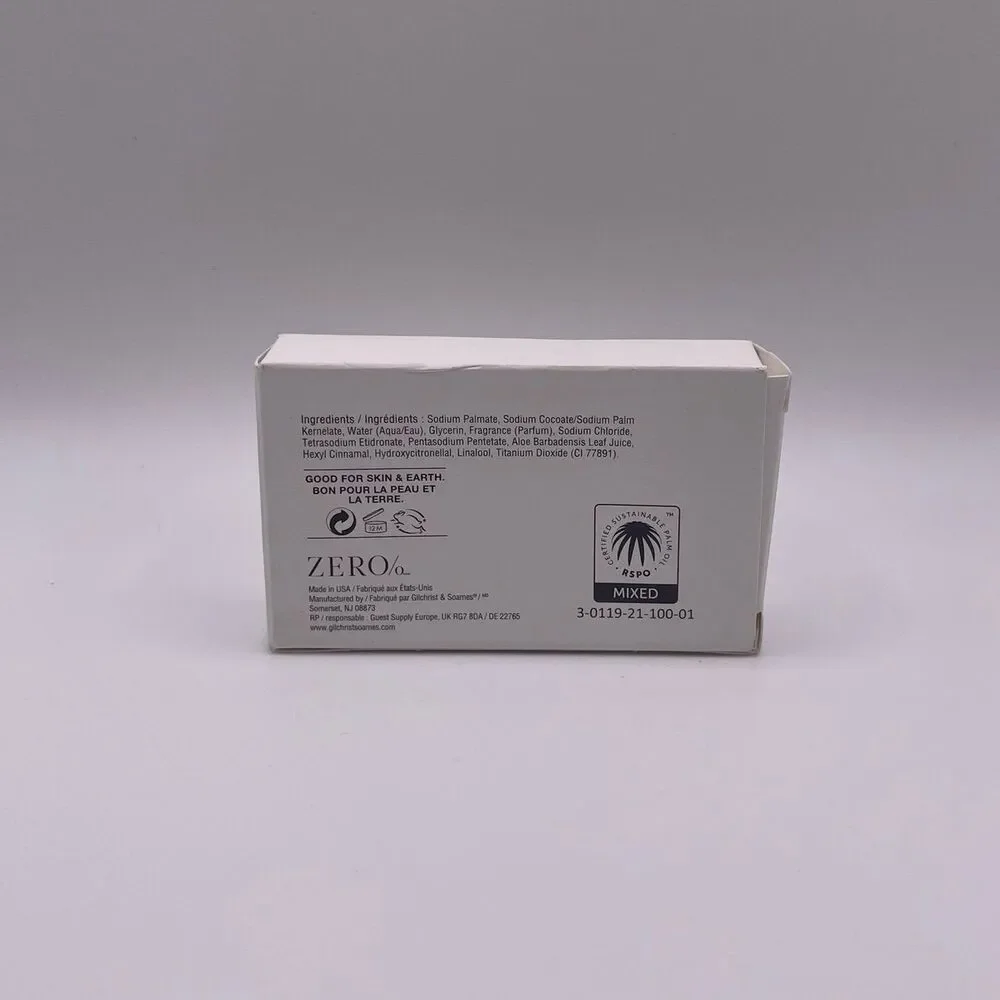Zero Triple Milled Moisturizing Aloe Face Soap Bar
